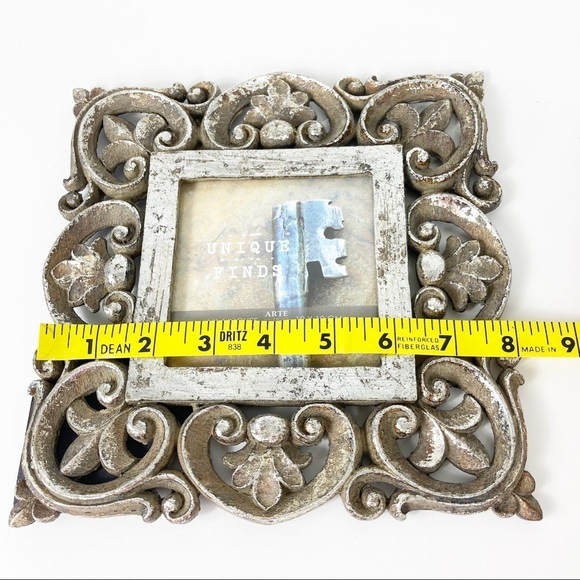 Unique Finds Arte de Casa 4-Inch x 4-Inch Karma Frame in Silver Wash - Picture 10 of 16